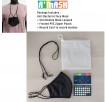 ANTI BACTERIAL REUSABLE FABRIC FACE MASK (ES-40002) - BLACK MASK PACKAGE